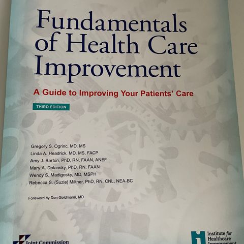 Fundamentals of Health Care Improvement