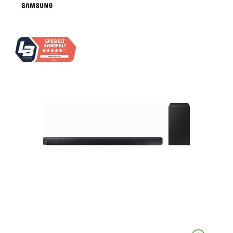 Selger min Samsung lydplanke he-q610c