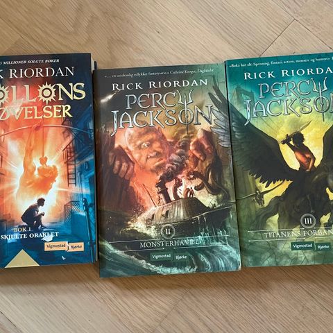 Percy Jackson bok 1-3