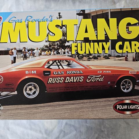 #55. 1970 Gas Ronda Ford Mustang Funny Car plastbyggesett