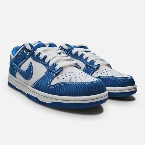 Nike Dunk Low Retro - Summit White Industrial Blue Str. 44