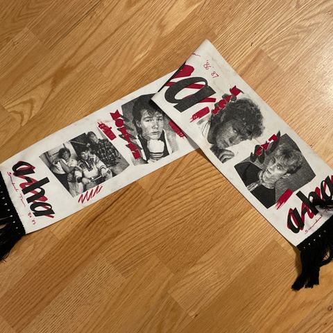 A-ha Scoundrel Tour ‘86 ‘87 originalt vintage skjerf