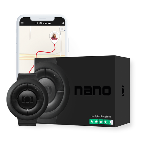 2 stk MiniFinder Nano GPS Personlig Alarm (halv pris ved kjøp av begge)