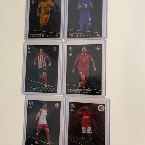 Diverse Topps Black Edge Edition fotballkort