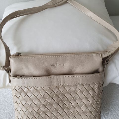 Lys beige skulderveske