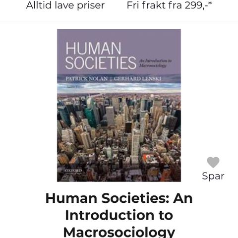 Human societies- an Introduction to macrosociology