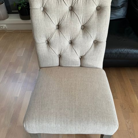 6 Stk VENTOS SPISESTOL BEIGE, ANTIKKGRÅ