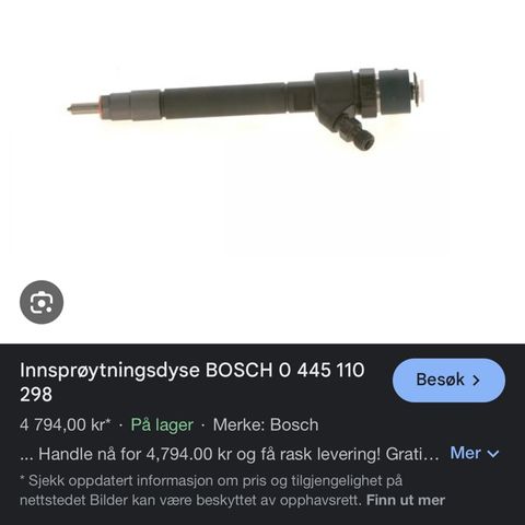 Bosch Dyse/injektor