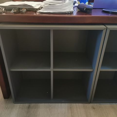 Grey book cases for sale