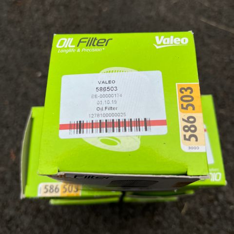 VALEO 586503 Oljefilter  Peugeot Citroen Ford Volvo Land Rover Toyota BMW Jaguar