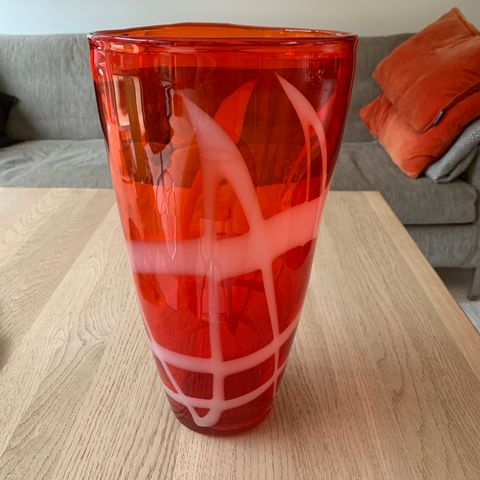 Vase i glass