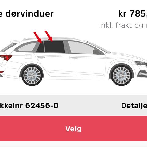 Solskjerming til Skoda Octavia