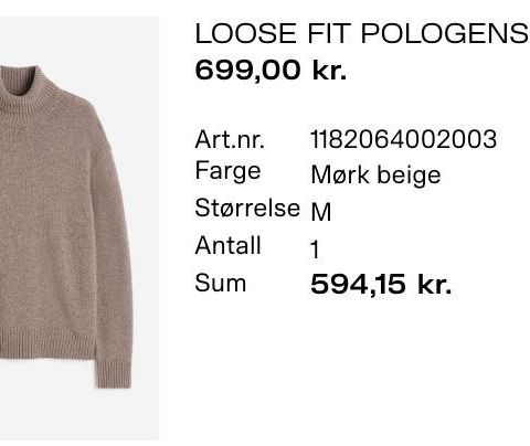 Loose Fit Pologenser i ull