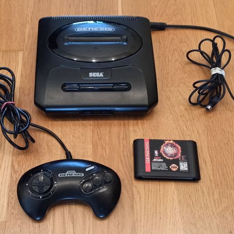 Sega Genesis 2 med NBA Jam Tournament Edition spillet