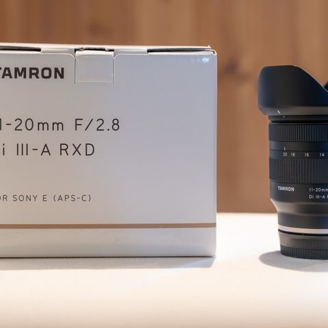 Tamron 11-20mm f/2,8 DI III-A RXD til Sony E