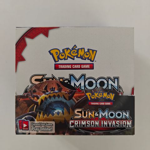 Pokémon Sun & Moon - Crimson Invasion TOM Booster box (ingen kort/pakker)