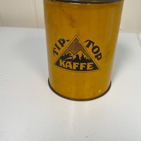 Antikk Tip Top kaffe boks