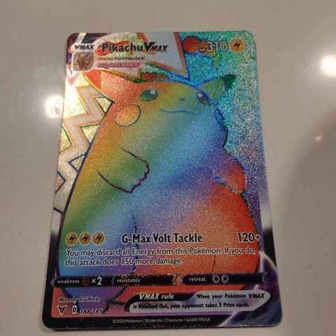 Pikachu Vmax rainbow