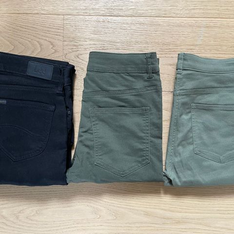 Tre ubrukte bukser/jeans str S/36