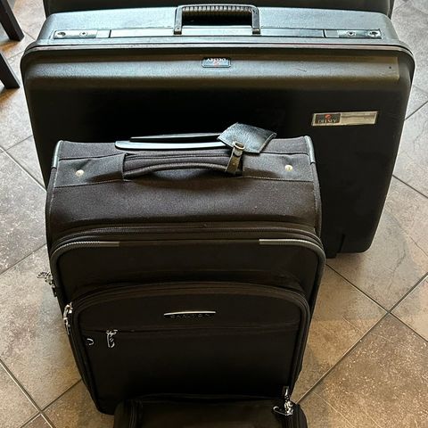 Kofferter Samsonite/Delsey, tre forskjellige