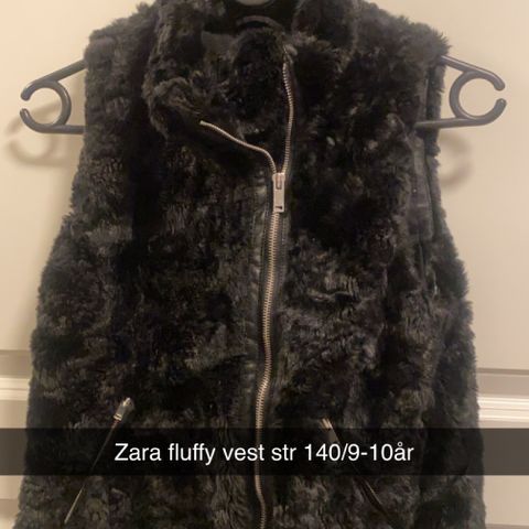 Zara fluffy vest