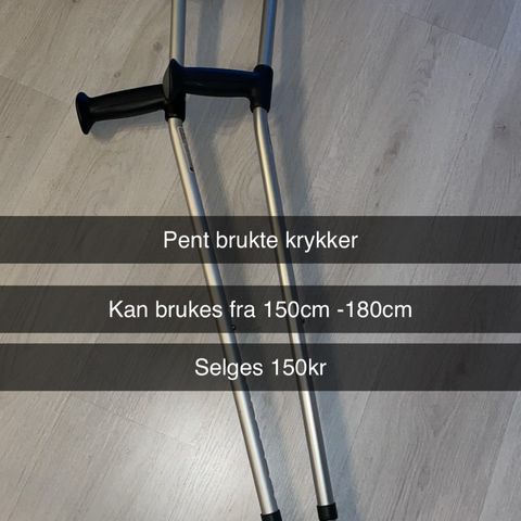 Krykker 150-180cm