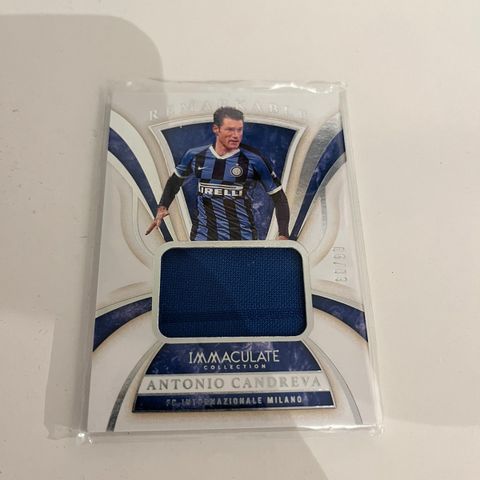 Panini Immaculate Andrea Candreva Patch fotballkort /99