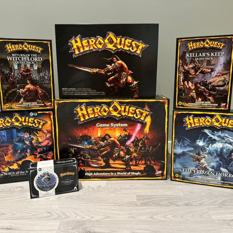 HERO QUEST +  Flere Quest Pack & Mythic Tier