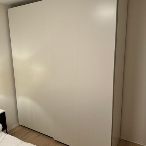 IKEA Hasvik skyvedører par, hvit, 200x236 cm.