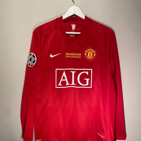 SJELDEN! Manchester United Hjemmedrakt 2008 CL Finale Longsleeve #7 Ronaldo