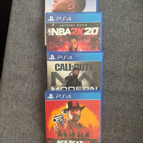 RDR2, COD MW, NBA2K20, FIFA 2022