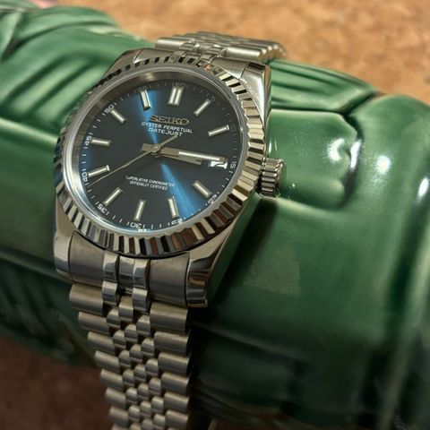 Seiko Datejust Blue Mod