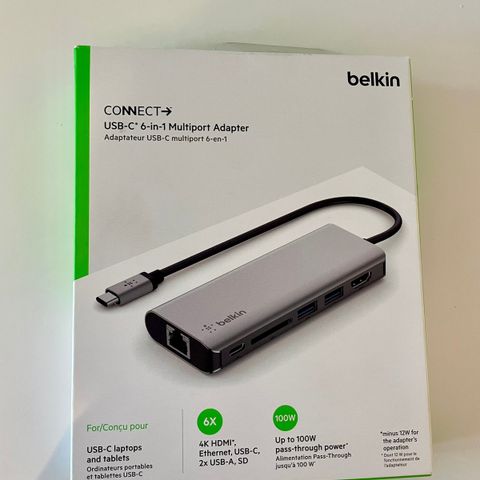 Belkin USB-C 6-in-1 Multiport Adapter (hub)