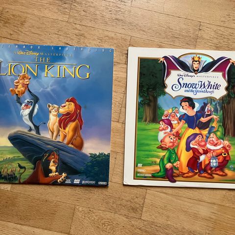 2 Disney klassikere på LaserDisc