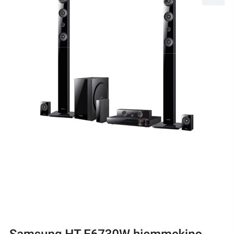 Samsung HT-E6730W hjemmekino med Blu-ray selges rimelig