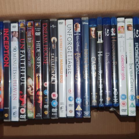 Diverse DVD og Blu-Ray