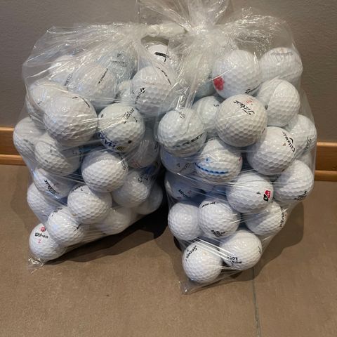 100 stk. vaskede golfballer (leakballs)