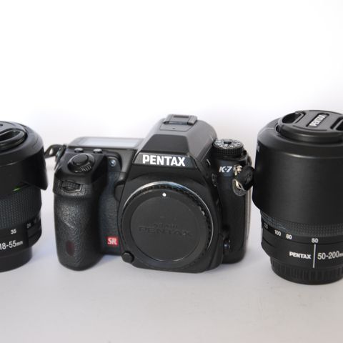 Pentax K7 med objektive