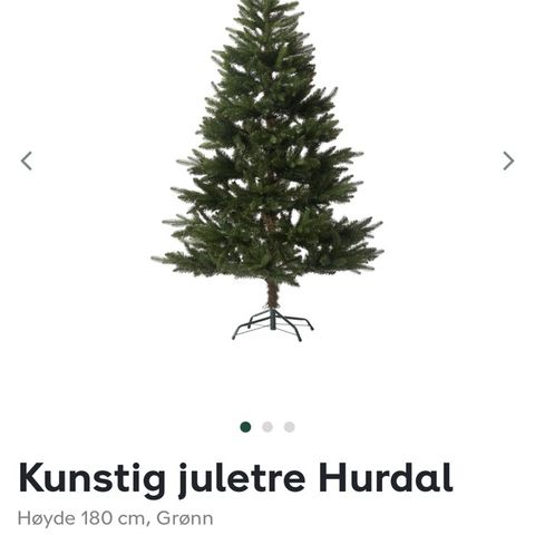 Kunstig juletre 180 cm