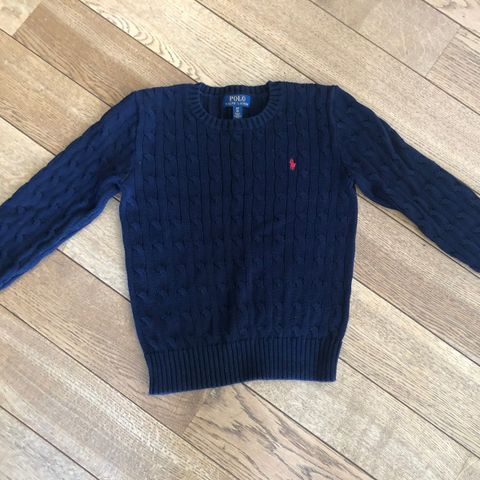 Knapt brukt Polo Ralph Lauren Cable-Knit Cotton Jumper str S/ 8 år