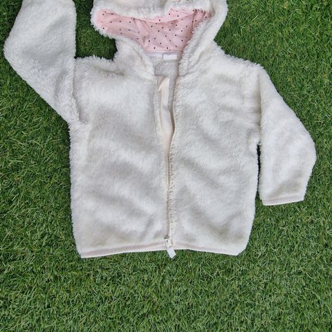 Bakby fleece jakke fra H&M i str. 80 (9-12 måneder)