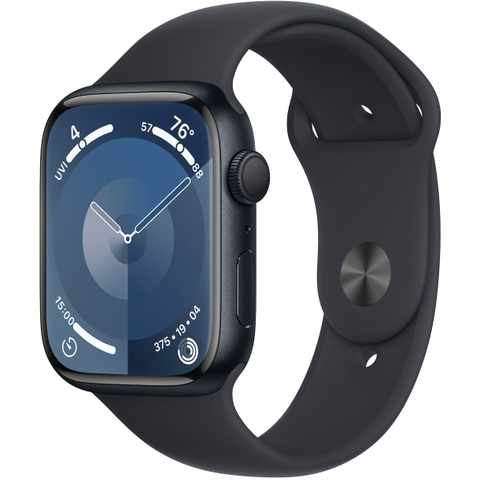 Apple Watch Series 9 Cellular 45mm Aluminium Midnight med Sport Band