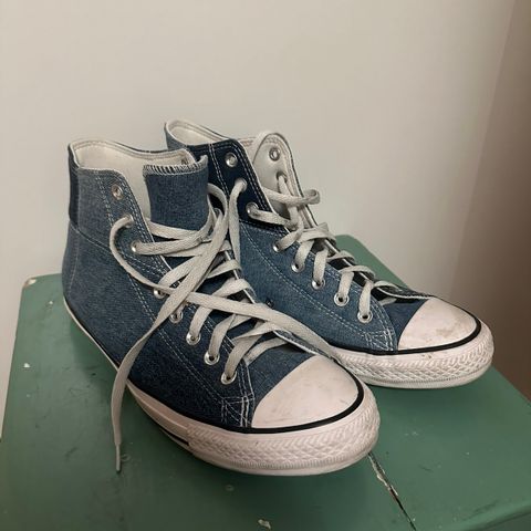 Converse all star herresko blå denim