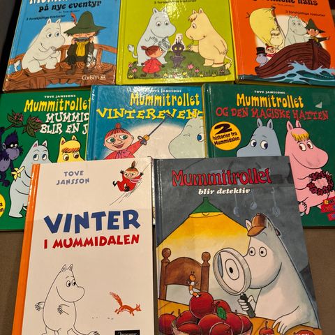 8 x Mummitrollet - Tove Jansson