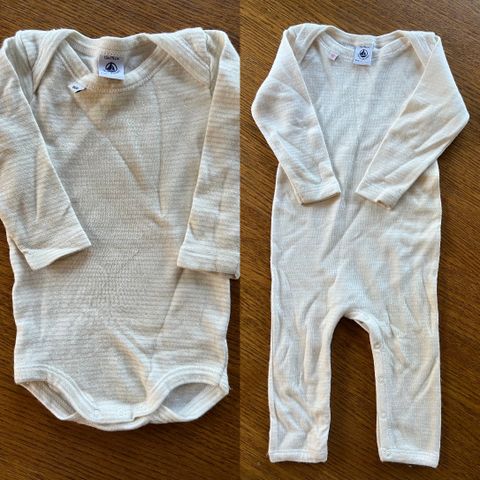 Petit Bateau body og heldrakt/pysj