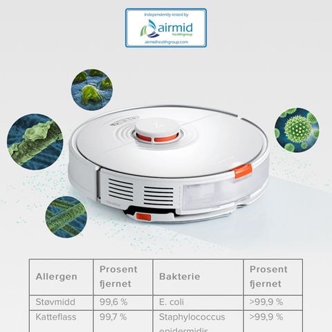 Roborock S7 hvit støvsuger