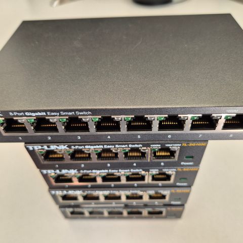 5 gigabit nettverks switcher