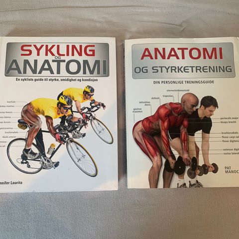 Bøker/ anatomi/ styrketrening/ sykling