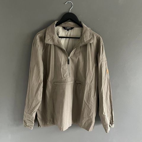 Fet beige anorakk, unisex M/L!