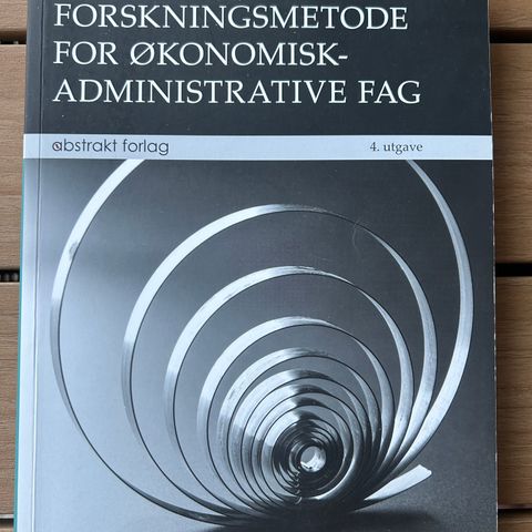 Forskingsmetode for økonomisk- og administrative fag 4 utgave